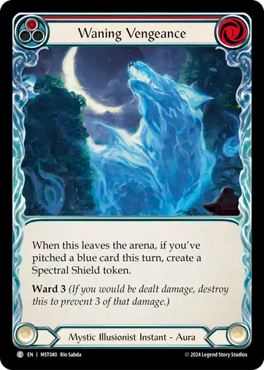 Waning Vengeance (Red) [MST040] (Part the Mistveil)