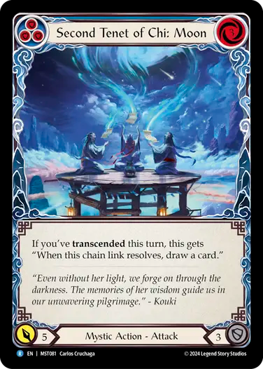 Second Tenet of Chi: Moon (Blue) [MST081] (Part the Mistveil)