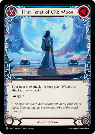 First Tenet of Chi: Moon (Blue) [MST092] (Part the Mistveil)