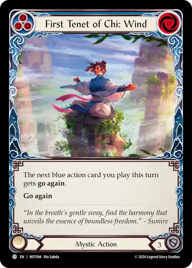 First Tenet of Chi: Wind (Blue) [MST094] (Part the Mistveil)