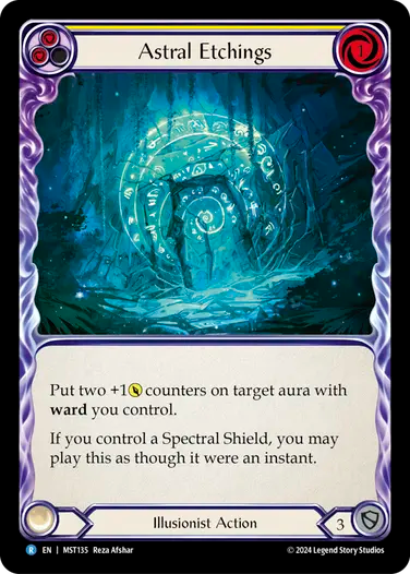Astral Etchings (Yellow) [MST135] (Part the Mistveil)