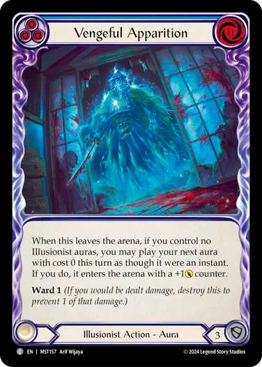 Vengeful Apparition (Blue) [MST157] (Part the Mistveil)