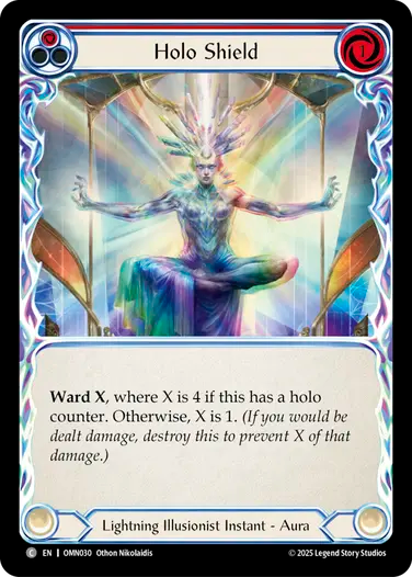 Holo Shield (Red) [OMN030] (Omens of the Third Age)