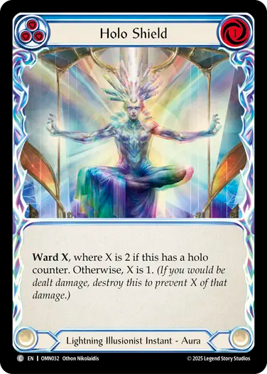 Holo Shield (Blue) [OMN032] (Omens of the Third Age)