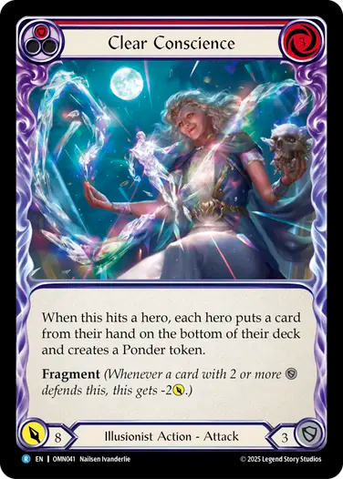 Clear Conscience (Red) [OMN041] (Omens of the Third Age)
