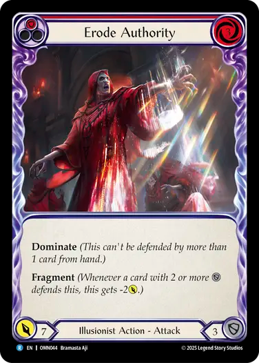 Erode Authority (Red) [OMN044] (Omens of the Third Age)