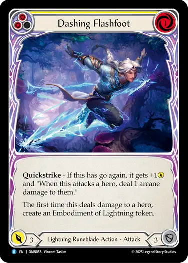 Dashing Flashfoot (Red) [OMN053] (Omens of the Third Age)