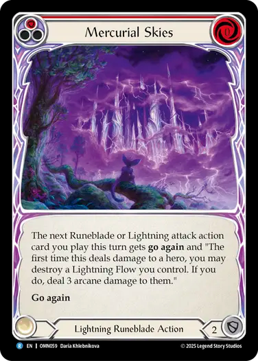 Mercurial Skies (Red) [OMN059] (Omens of the Third Age)