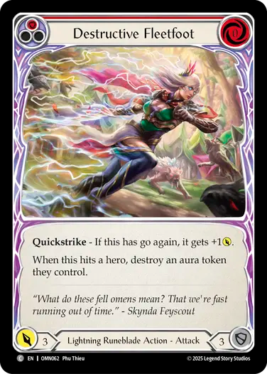 Destructive Fleetfoot (Red) [OMN062] (Omens of the Third Age)