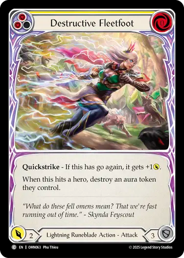 Destructive Fleetfoot (Yellow) [OMN063] (Omens of the Third Age)