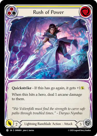Rush of Power (Yellow) [OMN069] (Omens of the Third Age)