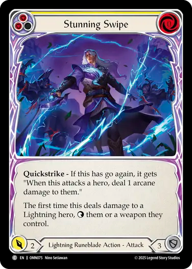 Stunning Swipe (Yellow) [OMN075] (Omens of the Third Age)