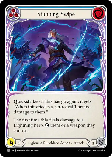 Stunning Swipe (Blue) [OMN076] (Omens of the Third Age)