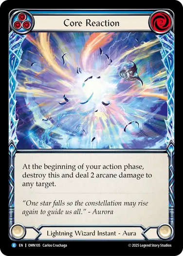 Core Reaction (Blue) [OMN105] (Omens of the Third Age)