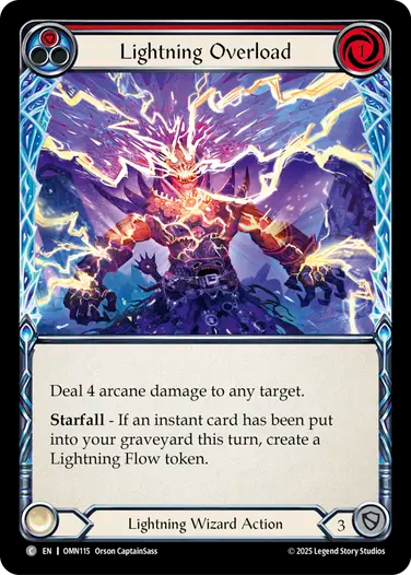 Lightning Overload (Red) [OMN115] (Omens of the Third Age)