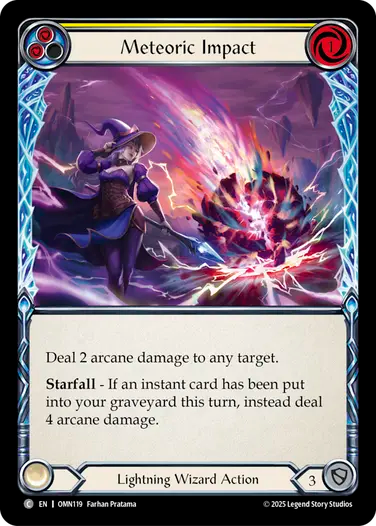 Meteoric Impact (Yellow) [OMN119] (Omens of the Third Age)