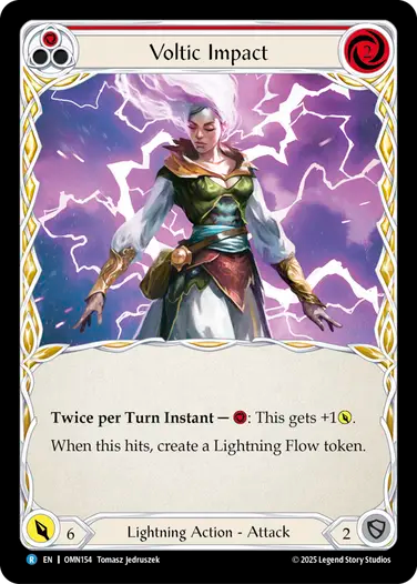 Voltic Impact (Red) [OMN154] (Omens of the Third Age)
