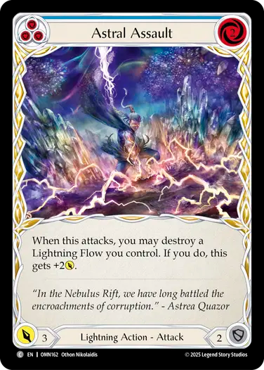 Astral Assault (Blue) [OMN162] (Omens of the Third Age)
