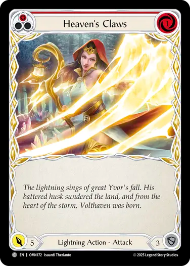 Heaven's Claws (Red) [OMN172] (Omens of the Third Age)