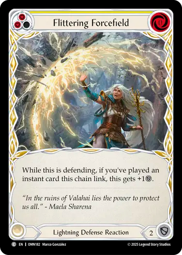 Flittering Forcefield (Yellow) [OMN182] (Omens of the Third Age)