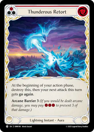 Thunderous Retort (Red) [OMN196] (Omens of the Third Age)