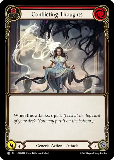 Conflicting Thoughts (Red) [OMN219] (Omens of the Third Age)