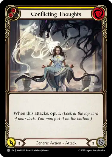 Conflicting Thoughts (Yellow) [OMN220] (Omens of the Third Age)
