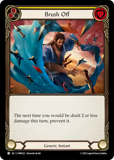 Brush Off (Yellow) [OMN223] (Omens of the Third Age)