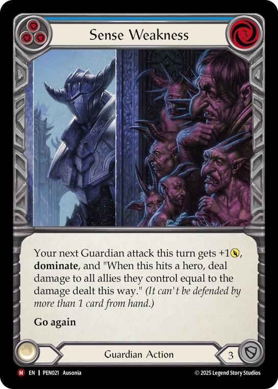 Sense Weakness (Blue) [PEN021] (Compendium of Rathe)