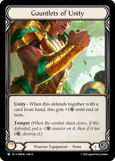 Gauntlets of Unity [PEN046] (Compendium of Rathe) Cold Foil