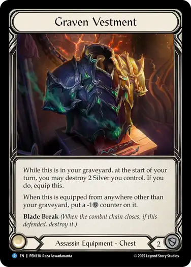 Graven Vestment [PEN138] (Compendium of Rathe) Cold Foil