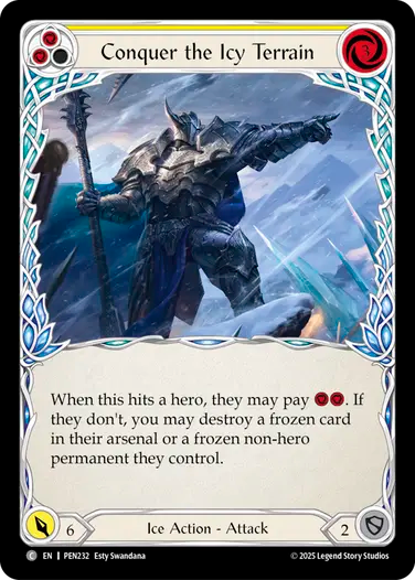 Conquer the Icy Terrain (Yellow) [PEN232] (Compendium of Rathe)