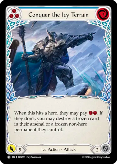 Conquer the Icy Terrain (Blue) [PEN233] (Compendium of Rathe)