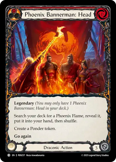 Phoenix Bannerman: Head (Red) [PEN257] (Compendium of Rathe)