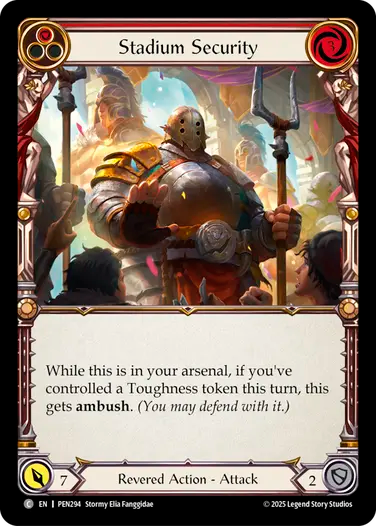 Stadium Security (Red) [PEN294] (Compendium of Rathe)