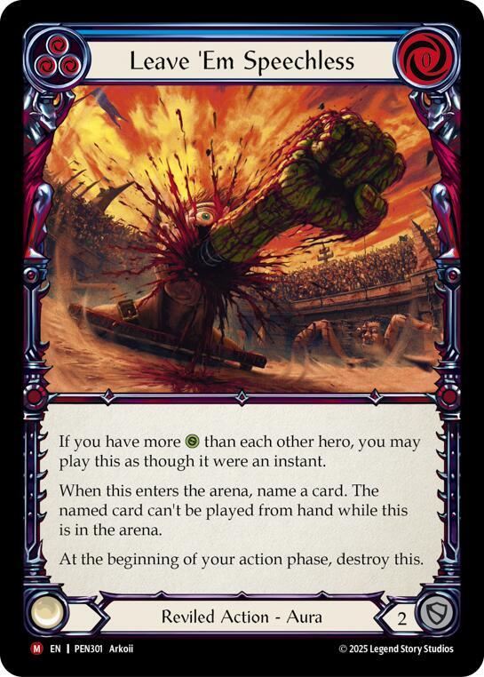 Leave Em Speechless [PEN301] (Compendium of Rathe) Rainbow Foil