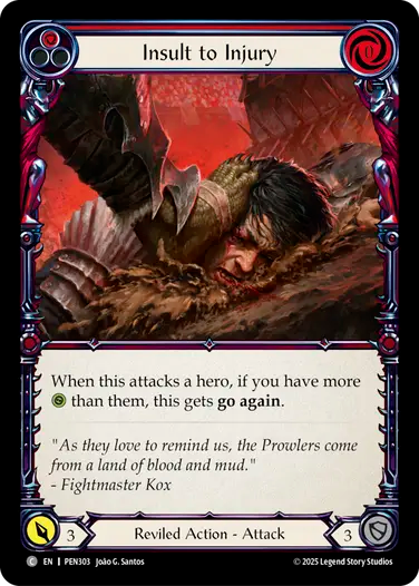 Insult to Injury (Red) [PEN303] (Compendium of Rathe)
