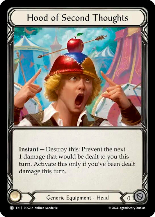 Hood of Second Thoughts [ROS212] (Rosetta) Cold Foil