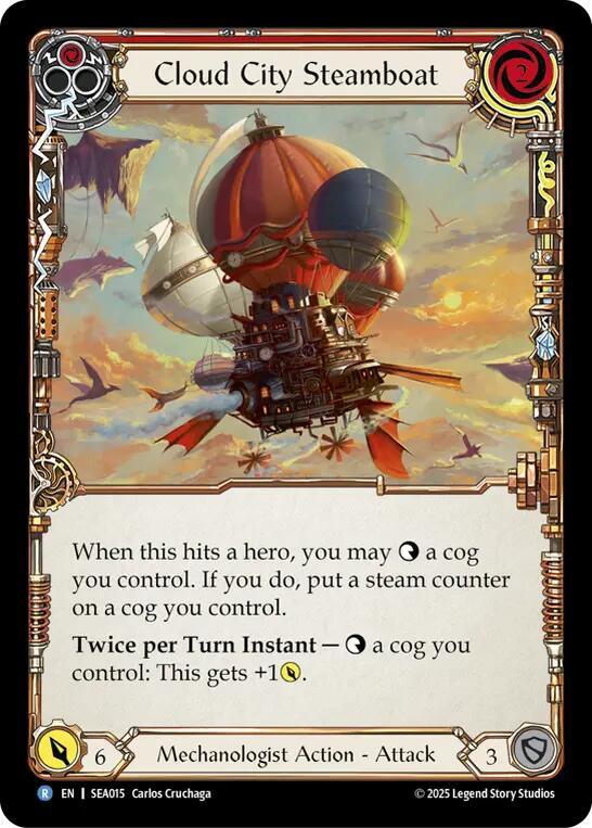 Cloud City Steamboat (Red) [SEA015] (High Seas)