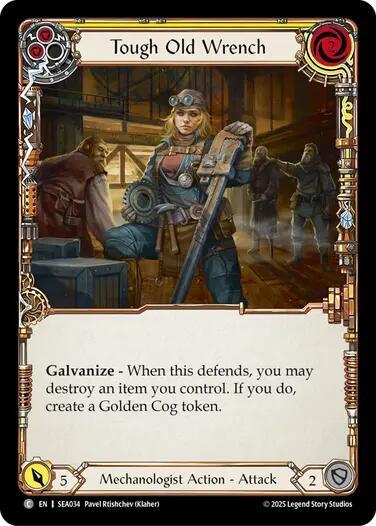 Tough Old Wrench (Yellow) [SEA034] (High Seas)