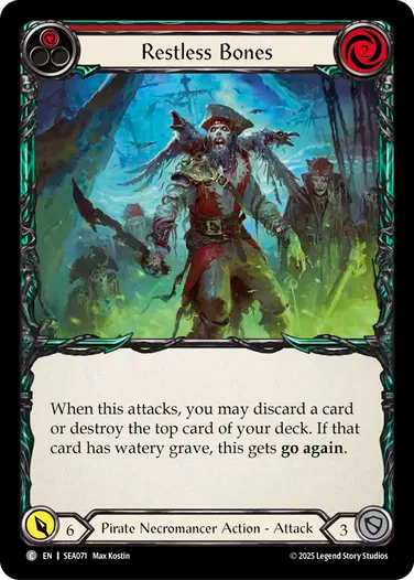 Restless Bones (Red) [SEA071] (High Seas)