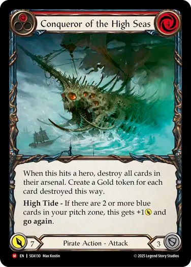 Conqueror of the High Seas [SEA130] (High Seas) Rainbow Foil