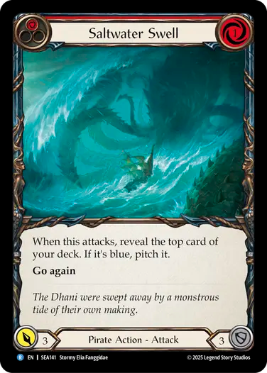 Saltwater Swell (Red) [SEA141] (High Seas)