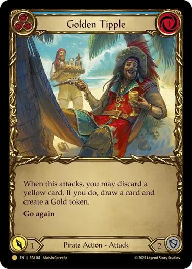 Golden Tipple (Blue) (Treasure) [SEA155] (High Seas) Gold Foil