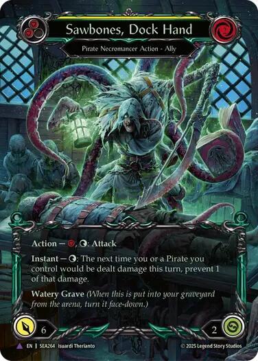 Sawbones, Dock Hand (Marvel) [SEA264] (High Seas) Cold Foil
