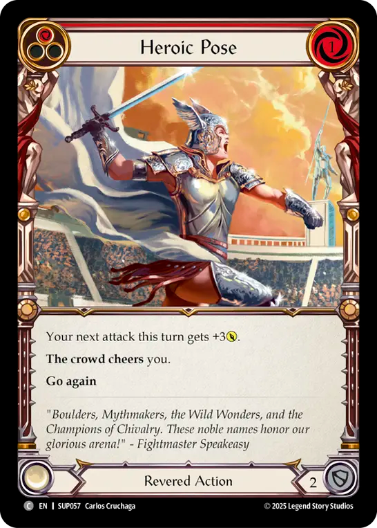 Heroic Pose (RED) [SUP057] (Super Slam)