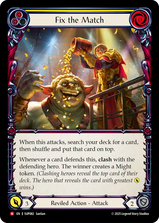 Fix the Match [SUP082] (Super Slam) Rainbow Foil
