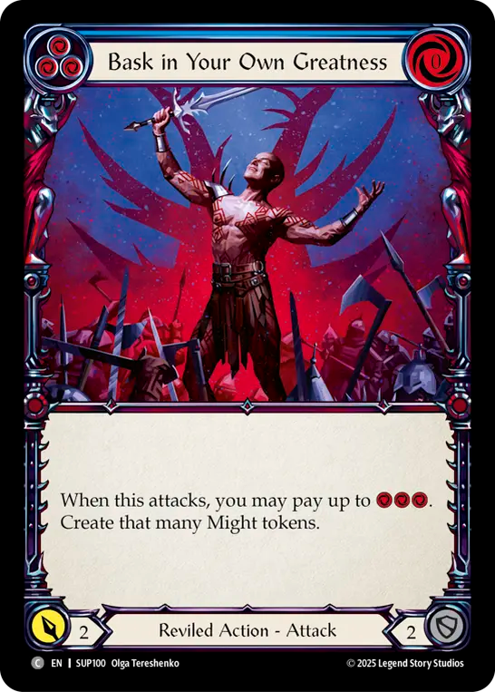 Bask in Your Own Greatness (BLUE) [SUP100] (Super Slam)