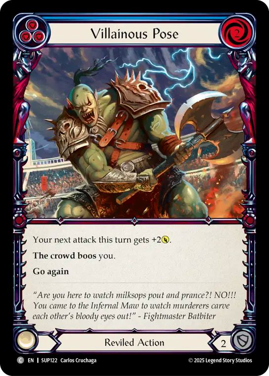 Villainous Pose (BLUE) [SUP122] (Super Slam)