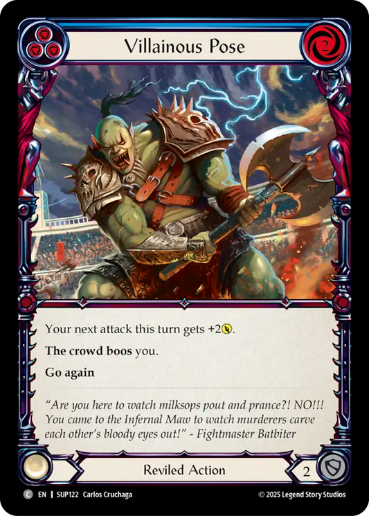 Villainous Pose (BLUE) [SUP122] (Super Slam)